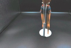 barbie knit stripe shorts back